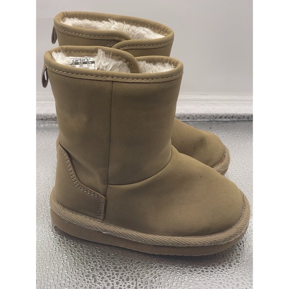 Girl‎ Infant  Size 5 Chestnut Uppers BOOTS  Faux Fur Target - Picture 2 of 7